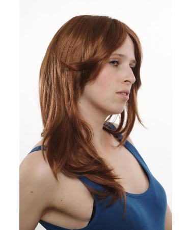 WIG ME UP SA017-30B130 Ladies Wig - Red Mix Straight Long with Middle Parting | Shop Internationally - Buy Online on SooperMarket.com