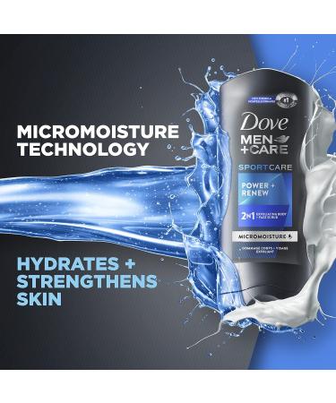 Dove Men+Care Sport Body & Face Wash - 18 FL Oz (Pack of 4) | Cleanses, Restores Skin, Washes Away Bacteria - Buy Online on SooperMarket.com