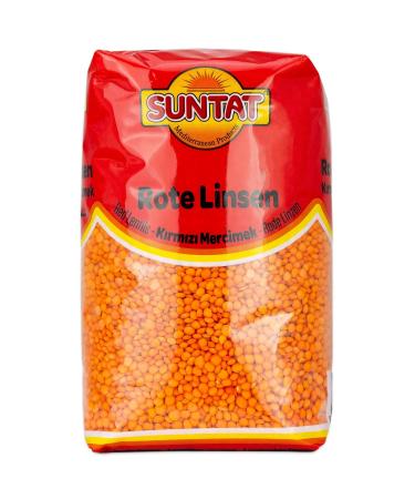 Buy Suntat Oriental Red Lentils from Turkey - Set of 2 x 1 kg (2 kg) - Premium Quality for International Shipping - Buy Online on SooperMarket.com
