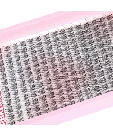 PHKERATA Wispy Lash Extension Kit - 180Pcs Natural Cluster Lashes | DIY Fluffy C Curl Individual Lashes Set with Bond, Seal, and Tweezers | 9-12MM Cluster Wispy Kit - Buy Online on SooperMarket.com