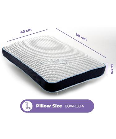 Buy Davina Cooler Extreme Visco Pillow - Ergonomic Cooling Neck Pillow for Ultimate Comfort - Buy Online on SooperMarket.com