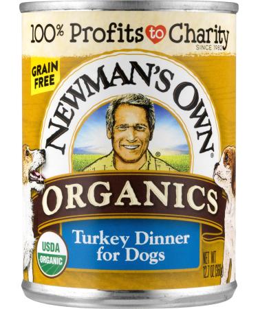 Newman’S Own Organics Turkey Dinner For Dogs 12.7 Ounce (Pack of 12)