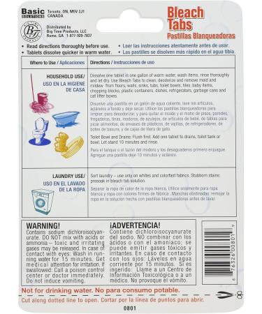 Buy Magichem Bleach Tabs - Makes 10 Gallons per Card | 4 Cards per Order | International Shipping - Buy Online on SooperMarket.com