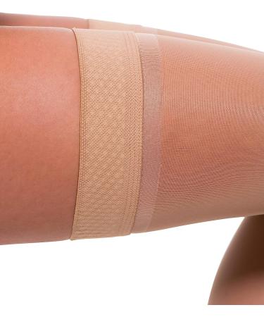 Jomi 152 Compression Thigh Highs - 15-20mmHg Sheer Open Toe - Natural Medium - Made in USA | 1 Pair - Buy Online on SooperMarket.com