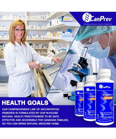 CanPrev Liposomal Vitamin C 500mg with Vitamin E 10 IU 225ml - Citrus Vanilla Flavor - Liquid Vitamin C Complex - Enhanced Absorption - Antioxidant Supplement - Maintenance of Bones Teeth & Gums - Buy Online on SooperMarket.com