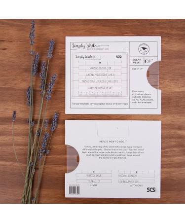 Lettering Envelope Addressing Stencil - Perfect Ruler Guide for Straight Addressing (1 Pack) - Buy Online on SooperMarket.com