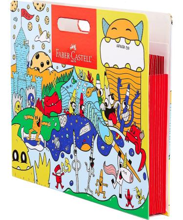Faber-Castell Kids Artist Portfolio - 9 Expandable Pockets - 17x13 Large Artwork Organizer - Buy Online on SooperMarket.com