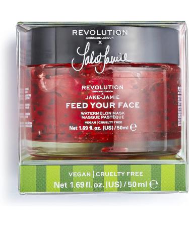Revolution Skincare London Watermelon Hydrating Face Mask 50ml - Moisturizing Formula by Jake Jamie - Buy Online on SooperMarket.com
