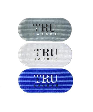 TRU BARBER Hair Grippers Bundle Pack 6 pcs for Men and Women Salon and Barber Hair Clips for Styling Hair holder Grips (Blue Grey White)