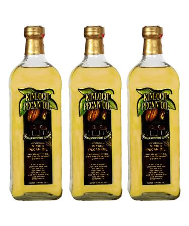 Kinloch Plantation Products Pecan Oil, Three (3) 1000 ML Bottles