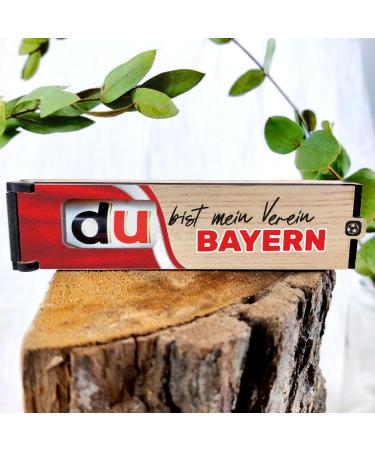 Bayern you are my club - chocolate bar gift box incl. Duplo - Bavaria fan Bavaria gifts Munich Bavaria gift Bavaria fan articles gift for Munich city lovers & fans with skyline sport: Bavaria