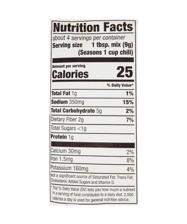 McCormick Tex-Mex Chili Seasoning Mix 1.25 oz - Pack of 12 | 18 Ounces Total - Buy Online on SooperMarket.com