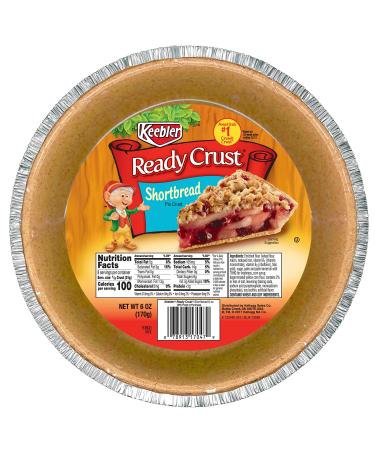 Keebler Ready Crust, Shortbread Pie Crust, No-Bake, Ready to Use, 6 Ounce