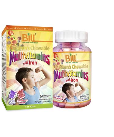 Bill Natural Sources Children's Multivitamins with Iron 90 chewable tablets