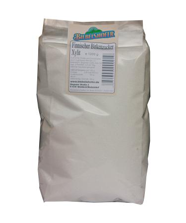 Real Finnish birch sugar (xylitol) made from wood in Finland bottled in Germany. 1 x 1.2 kg