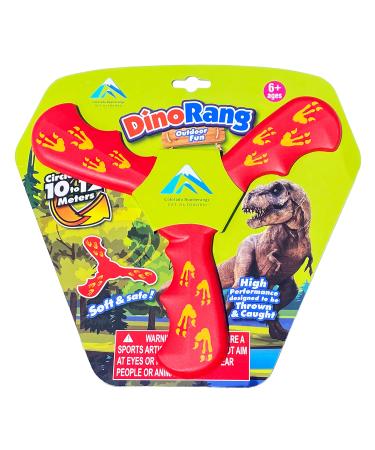 Red Dinorang Boomerang - Great Beginner Boomerang for Kids or Adults. Soft and Safe.