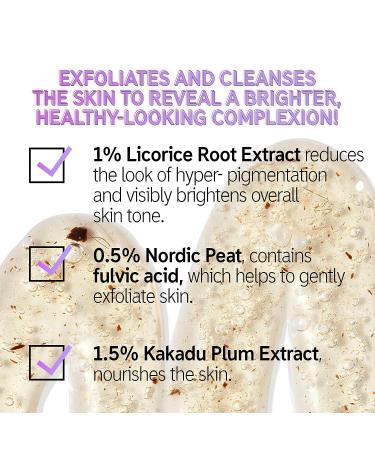 The INKEY List Fulvic Acid Brightening Cleanser - 5.07 fl oz - Gently Exfoliates, Removes Makeup, and Improves Uneven Skin Tone - Buy Online on SooperMarket.com