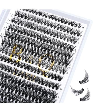 Lash Clusters 30D+40D-D-9-15MIX B&Q Lash Individual Lashes 280 Clusters 20D 30D 40D Lash Clusters Extensions Individual Lashes Cluster DIY Eyelash Extensions at Home (30D+40D-D-9-15mix) 30D+40D-0.07D-280PCS 9-15 MIX