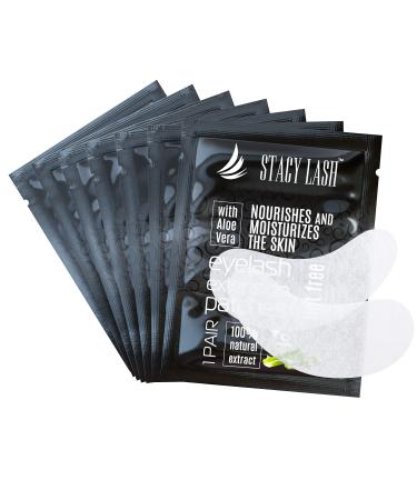 100 Pairs Set Premium Under Eye Gel Pads for Eyelash Extension - Lint Free Patches with Vitamin C and Aloe Vera by Stacy Lash supplies and Beauty tools - Hydrogel Eye Pads - Skin Moisturizes