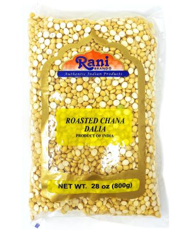 Rani Daliya Split (Roasted Split Chickpeas Dalia) 800g (28oz)  All Natural | Vegan | Indian Origin 800g (28 Ounce)
