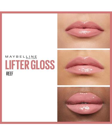 Maybelline New York Lifter Gloss No. 006 Reef - Hydrating Lip Gloss with Hyaluronic Acid for Full Lips | 5.4 ml - Buy Online on SooperMarket.com