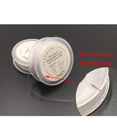 RYANMAMA Transparent Elastic Clear Strap for Lingerie & Swimwear - 0.23 inch (11 Yards) - Buy Online on SooperMarket.com