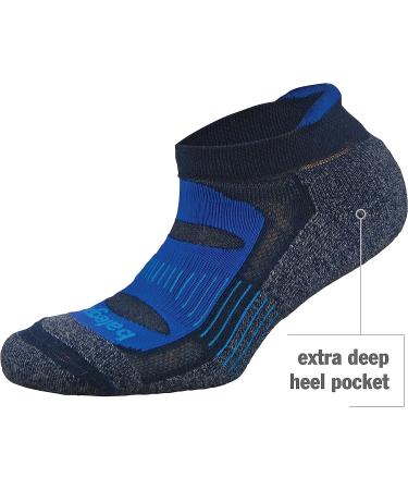 Blister Resist Performance No Show Running Socks - White/Grey (1 Pair) | Men & Women | Size Medium - Buy Online on SooperMarket.com