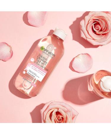 Garnier SkinActive All-in-1 Micellar Water with Rose Water for Dark & Sensitive Skin - 400ml - International Shipping Available - Buy Online on SooperMarket.com