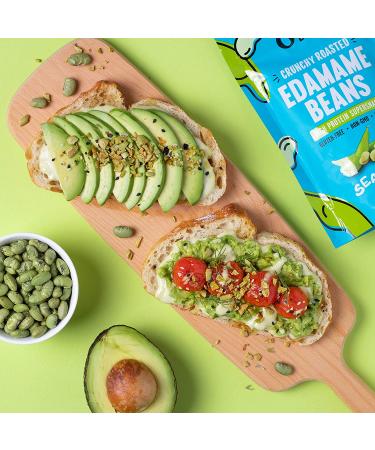 The Only Bean Sea Salt Edamame Beans - High Protein Keto Snack (14g Protein) - Gluten-Free, Vegan, Low Carb & Calorie - 4 oz (Pack of 3) - Buy Online on SooperMarket.com