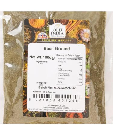 Old India Basil Ground 100g - Premium Quality Basil Spice for Cooking and Seasoning - Buy Online on SooperMarket.com