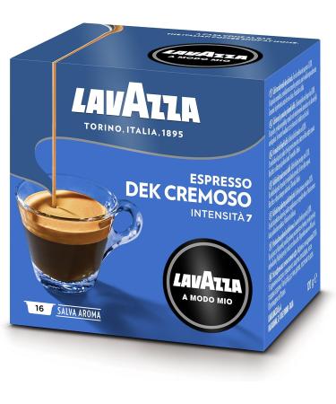 Lavazza A Modo Mio Dek Cremoso 16 Decaffeinated Coffee Capsules (6) Dek Cremoso 16 Count (Pack of 6) - Buy Online on SooperMarket.com