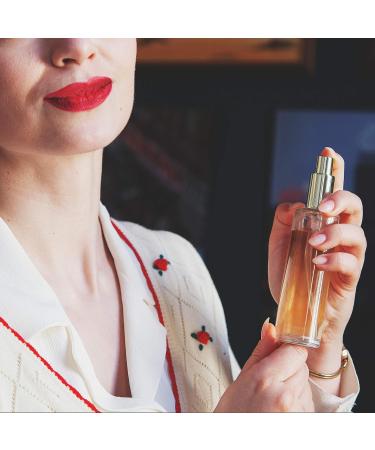 Fantasia Empty Perfume Bottle with Atomizer - 100ml Clear Glass Flakon Refillable Oval Design Silver Cap - Perfect for DIY Fragrance - Buy Online on SooperMarket.com