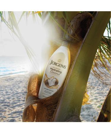 Jergens Hydrating Coconut Body Moisturizer 8 oz - Dermatologist Tested, Infused with Coconut Oil and Water for Long-Lasting Moisture - Buy Online on SooperMarket.com