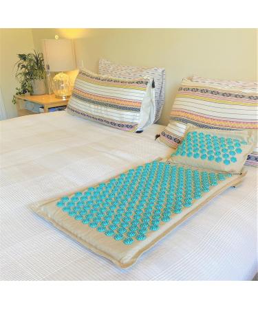 Lifeilove Nails Spikes Acupressure Acupuncture European Quality Mat and Pillow Pain Relief Stress Relief Muscle Relaxant - Buy Online on SooperMarket.com