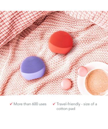 Foreo Luna Play Plus 2 | Ultrahygienic Facial Cleaning Brush for All Skin Types | Travel-Friendly Face Massage Device | Deep Clean in 1 Minute | Peach of Cake - Buy Online on SooperMarket.com