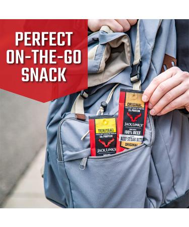 Jack Link's Teriyaki Beef Steak Jerky Bites: On-the-Go Poppable Meat Snack, 14g Protein, 110 Calories, Made with Premium Beef - 12oz Bags (Pack of 8), 1.5oz (Pack of 8) - Buy Online on SooperMarket.com