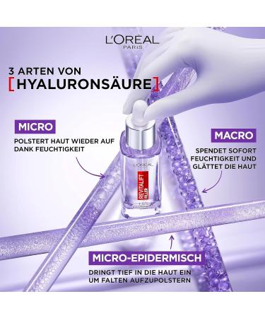 LOral Paris Revitalift Filler Hyaluron Serum 30ml | Anti-Aging Facial Care with 1.5% Hyaluronic Acid & Vitamin C | Shop Internationally - Buy Online on SooperMarket.com