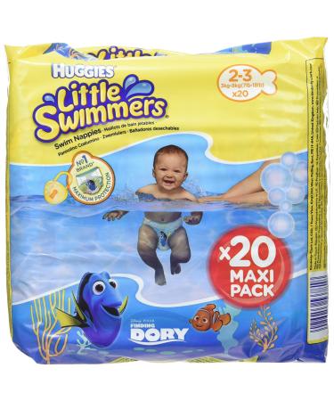 Huggies Little Swimmers S Diapers Size 2-3 (3-8 kg) 8 Packs of 12 96 Diapers 100 pezzi