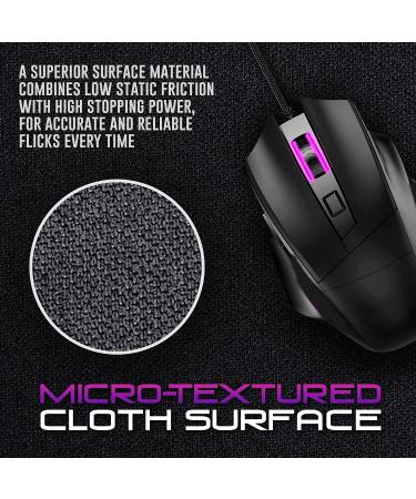 MouseOne Thasis Extended Gaming Mouse Pad - Retrowave Edition | Micro-Textured, Stitched Edges, MediumFast Speed - Buy Online on SooperMarket.com