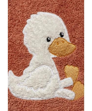 Terry Cloth Bib with Snap Fastener & Duck Appliqu | Edda Lou - International Shipping - Buy Online on SooperMarket.com