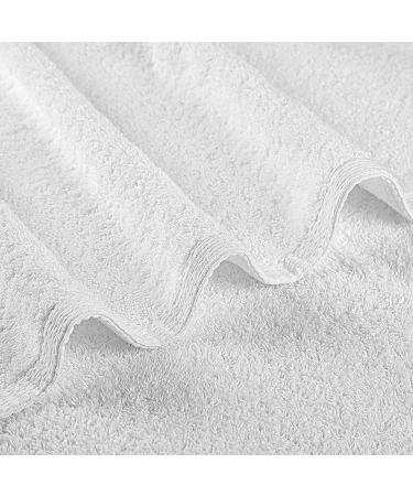 LUXURY LANE LINEN 6 Pc Cotton Hand Towel Set - Super Absorbent & Ultra Soft - Premium Hotel Quality - White - Buy Online on SooperMarket.com