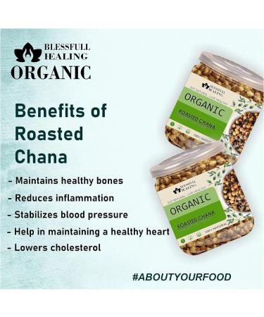 Blessfull Healing Organice Roasted Chana 2 lb (907 Gram) - Buy Online on SooperMarket.com