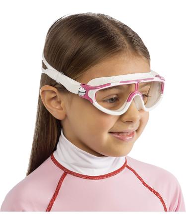 Cressi Wide View Swim Mask for Kids Ages 2-7 | Baloo Made in Italy White/Pink - Buy Online on SooperMarket.com