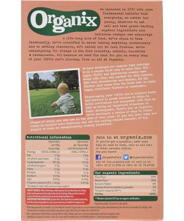 Organix Strawberry & Banana Porridge 120g - Organic Baby Breakfast Option - Buy Online on SooperMarket.com