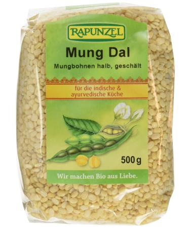 Rapunzel Mung Dal mung beans halved peeled pack of 3 (3 x 500 g)