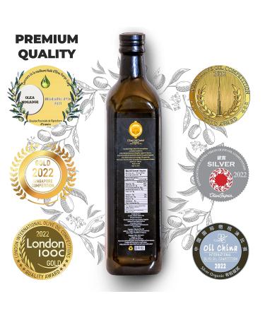 Olive Oil Cartel Premium Moroccan Extra Virgin Olive Oil - 25.4 FL Oz - High Polyphenol Gold Award Winner - Low Acidity - Unblended Single Source Family Farm EVOO - Cooking Gift - Picholine Marocaine - Buy Online on SooperMarket.com