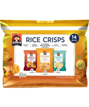 Quaker Rice Crisps Savory Variety Pack, 14 single serve bags