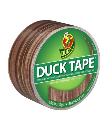 Duck Brand 283051 Printed Duct Tape, Single Roll, Woodgrain Woodgrain Single Roll