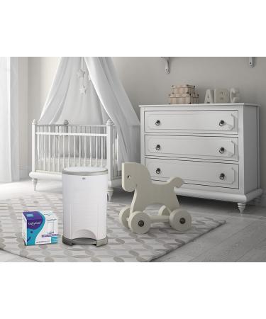 Babyfeel Refills Compatible with DEKOR CLASSIC Diaper Pails | 4 Pack | Exclusive 30% Extra Thickness | Diaper Pail Refills with Powerful Odor Elimination | Powder Scent | Holds up to 1980 Diapers - Buy Online on SooperMarket.com