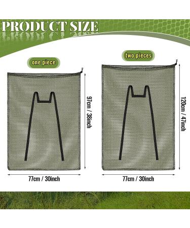 Nosiny 3-Piece Mesh Duck Decoy Bag Set | 30x47 Inch | Lightweight & Durable | For Goose, Turkey & Waterfowl | Shoulder Straps | Green - Buy Online on SooperMarket.com